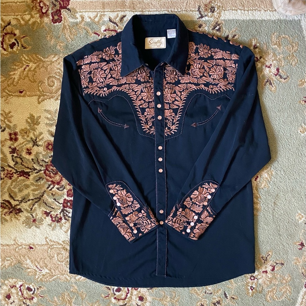 True Vintage Scully Western Button Up Shirt
